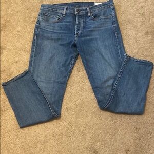 Rag & Bone Blue Straight Jeans Classic Style Waist 34